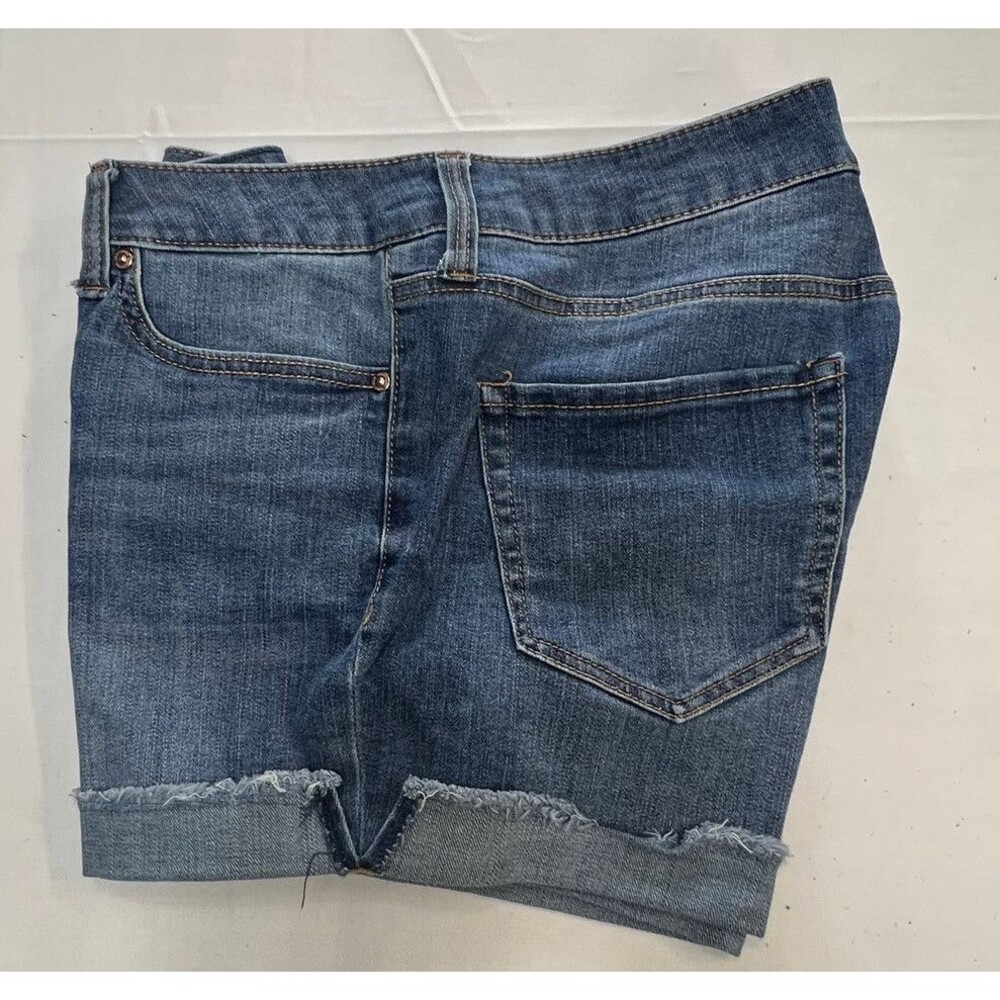 Seven 7 Womens Blue Denim Cutoff Medium Blue Shorts Size 8